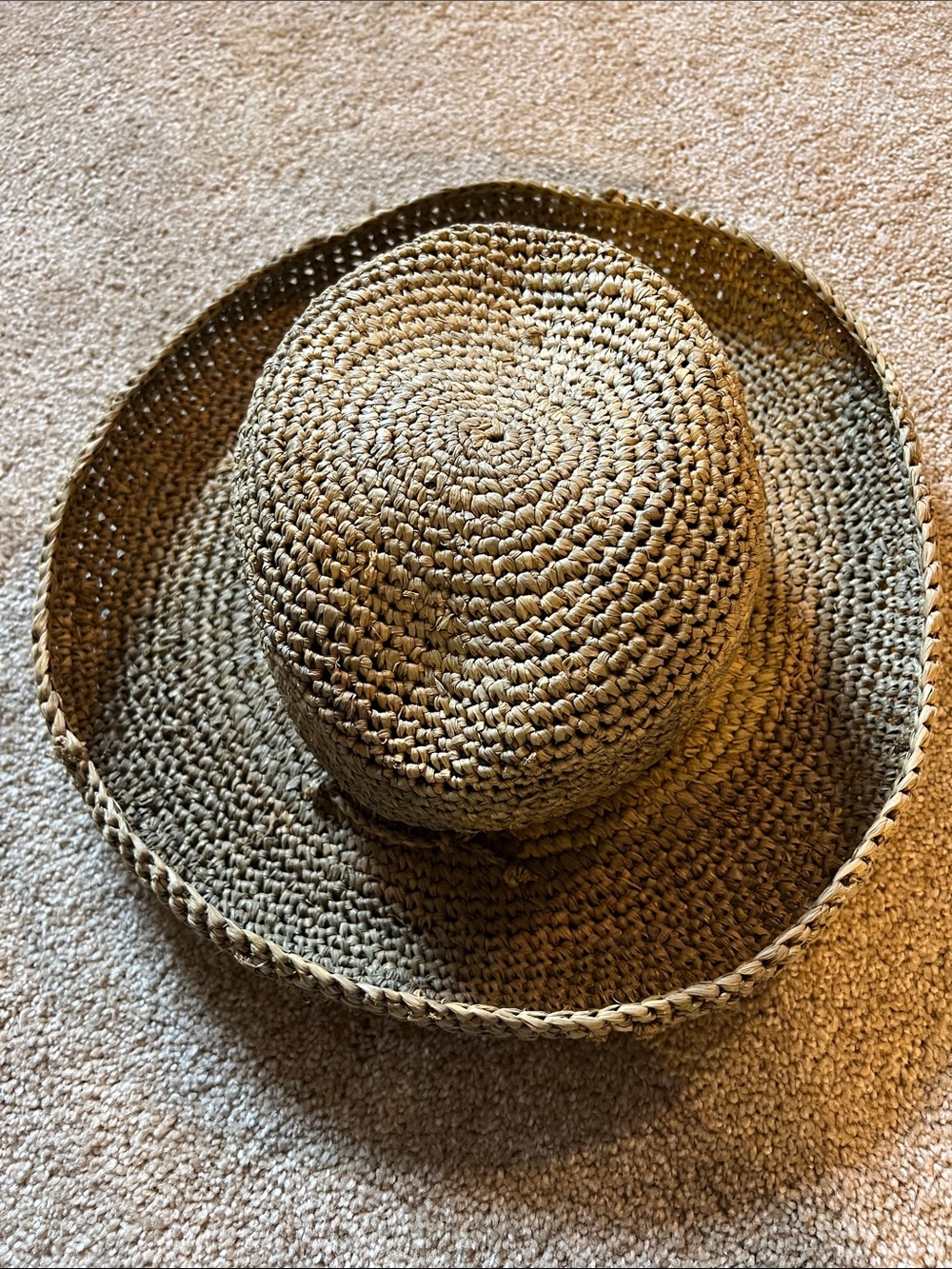 Corroboree Hat Co Woven Straw Sun Hat - Natural Tan. Excellent condition.